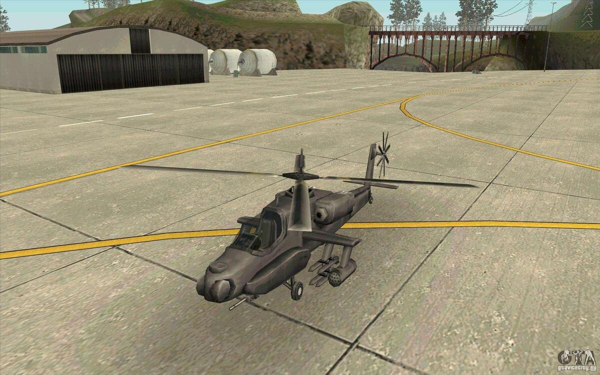 Вертолёта Hunter из игры GTA San Andreas. Фотография из открытых источников 