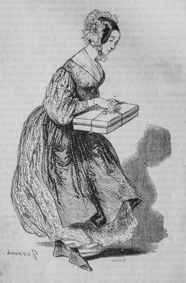 Гризетта", изображенная Полем Гаварни в фильме " Французы, изображенные самими " (1840-1842)