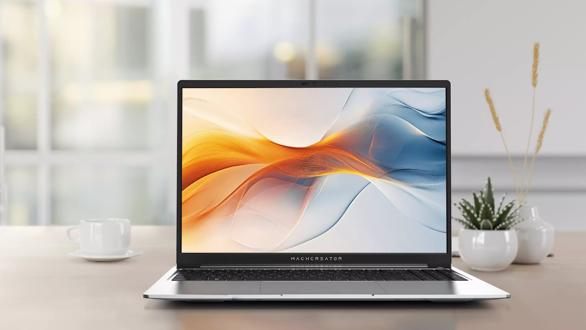У ноутбука Machcreator Genesis N15 экран 15,6 дюйма с разрешением Full HD и IPS-матрицей — глаза не будут уставать