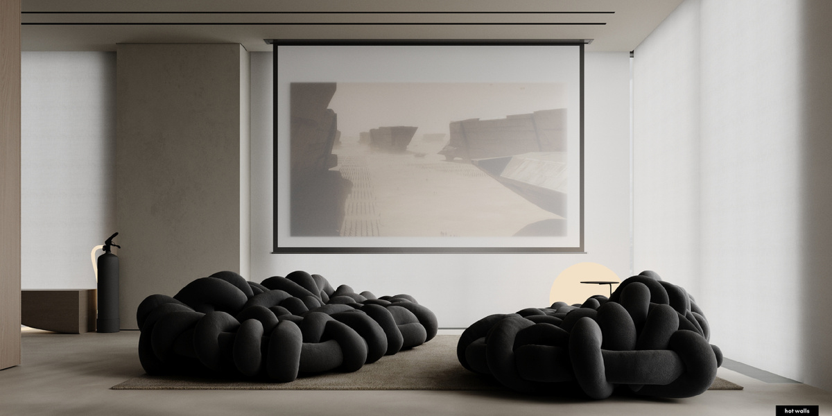 Диайн-проект студии hot walls