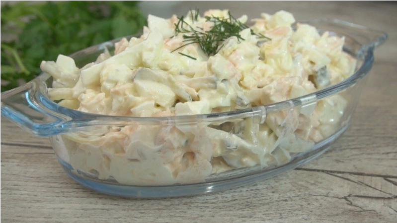 Салат "Мозаика": хоть на каждый день, хоть на праздник ( 3 ингредиента)