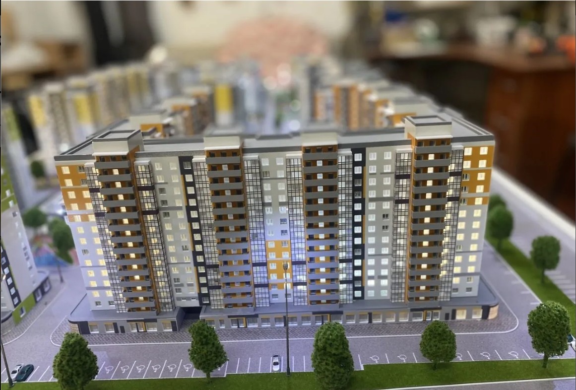 Изготовление архитектурного макета жилого комплекса