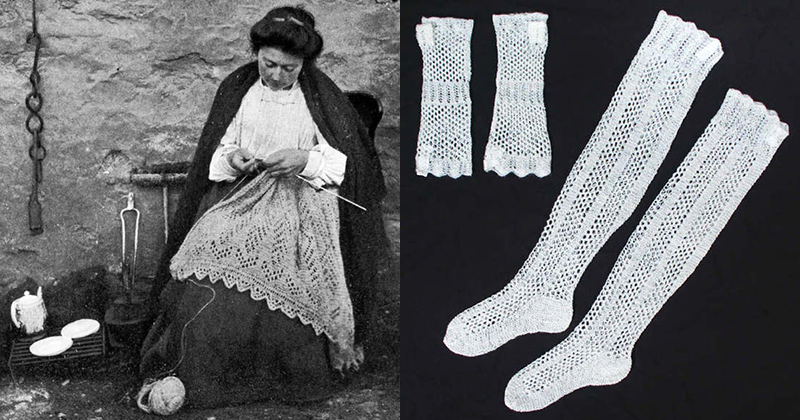 Женщина за рукоделием.