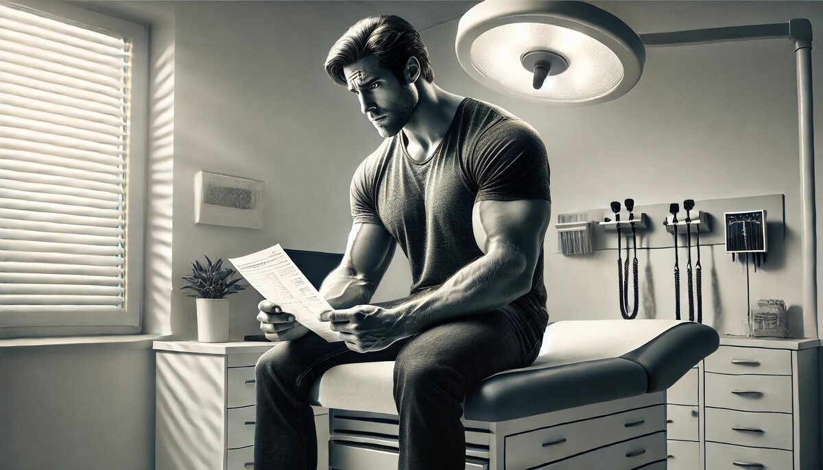 Такой большой, а диагноза испугался