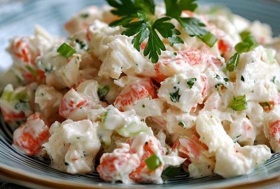   Крабовый салат без риса, пошаговый рецепт с фото