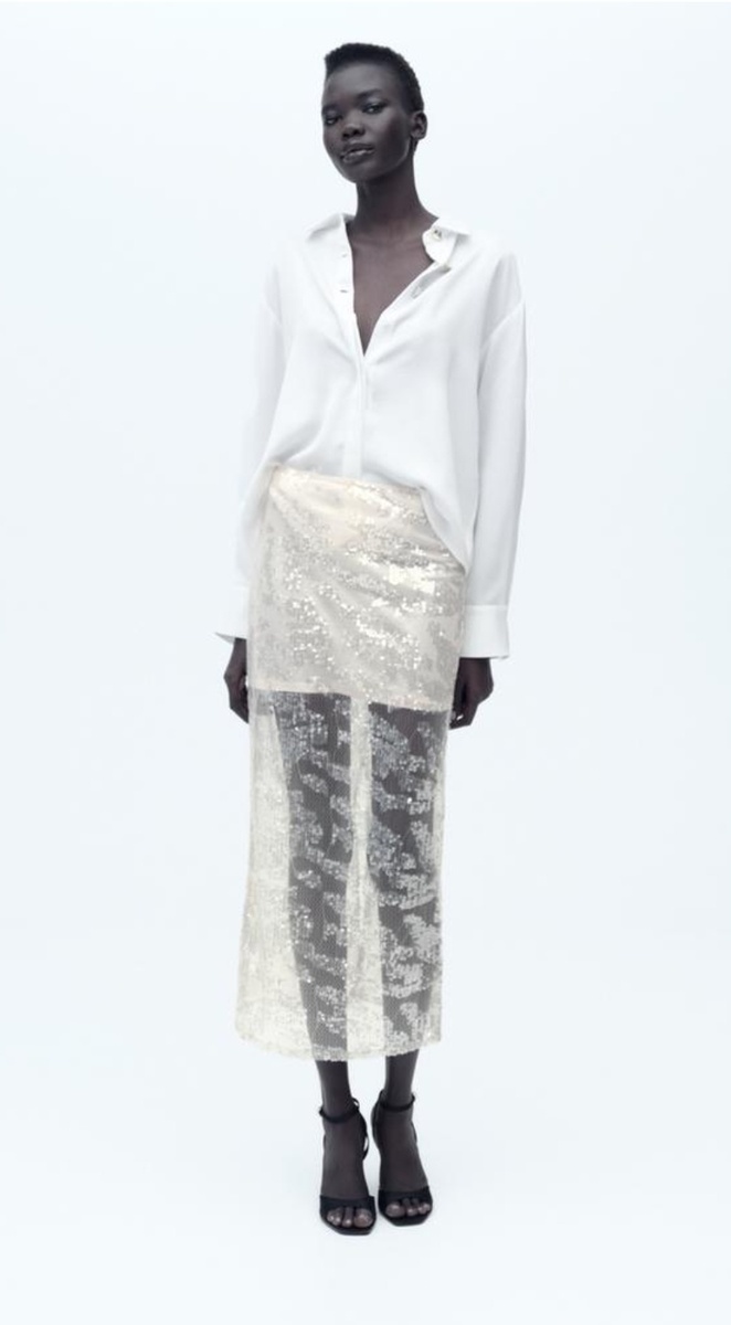 Юбка Зара на модели