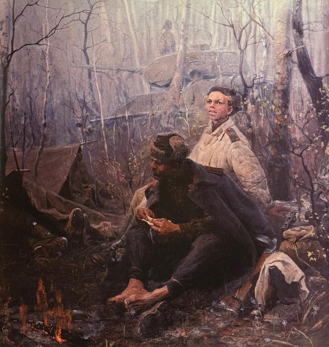 «Дыхание весны». 1955. Вариант картины.
