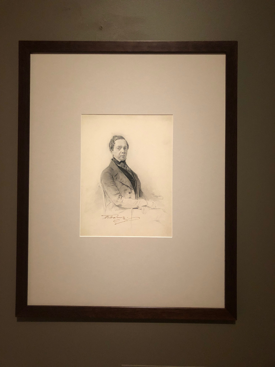 К. Г. А. Петцольд. Портрет П. В. Басина (1840-е)