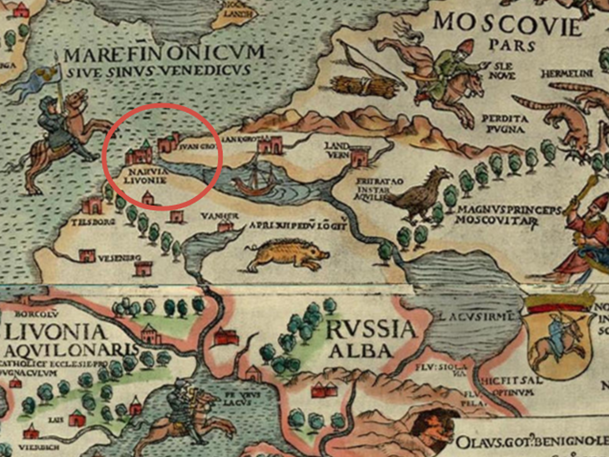 Фрагмент карты Carta Marina