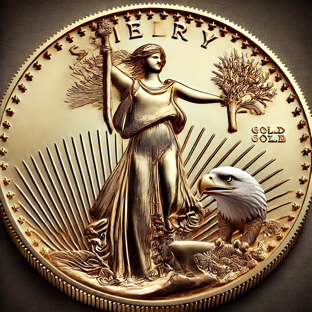 Американский золотой орёл (American Gold Eagle) — классическая монета с изображением Леди Свободы