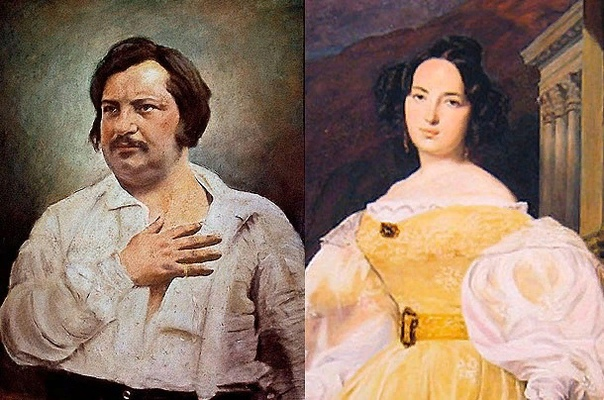 Эвелина Ганская и Оноре де Бальзак