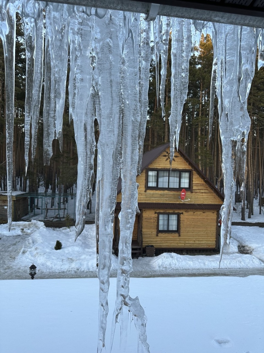 Вид из номера загородного отеля. Фото автора.