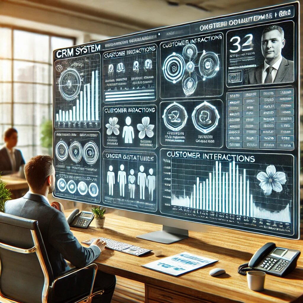 CRM-система обрабатывает большое количество заказов.