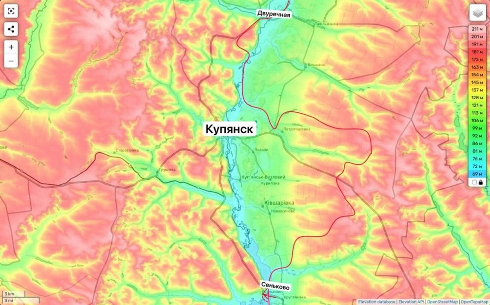   Карта СВО. Обстановка севернее Купянска. Телеграм-канал Юрия Подоляки.