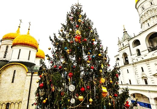 Соборнаая площадь Кремля и ёлка 2025. Фото из открытых источников 