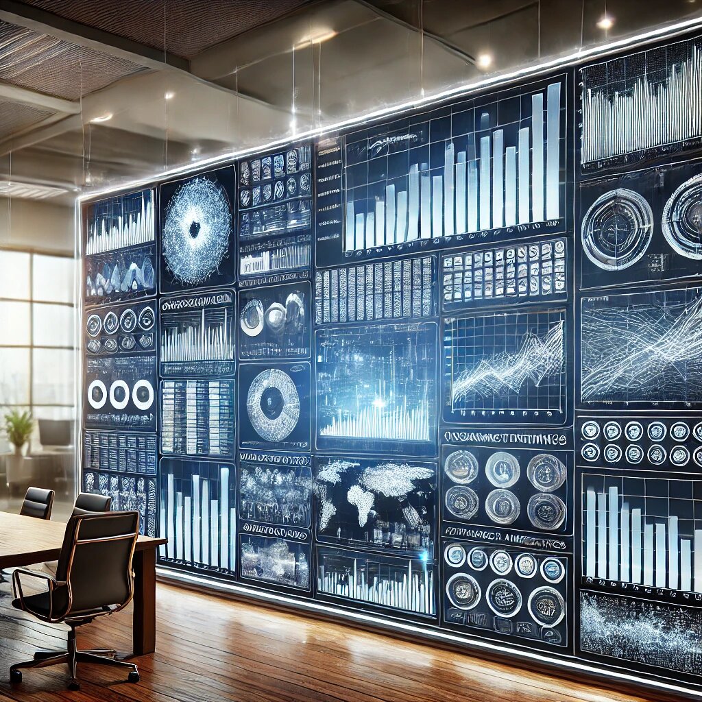  Панель управления, анализирующая большие объёмы данных и отображающая результаты.