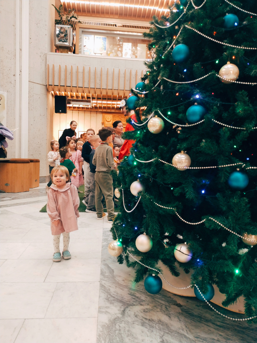 Фото у ёлочки. После скандала с надеванием платья