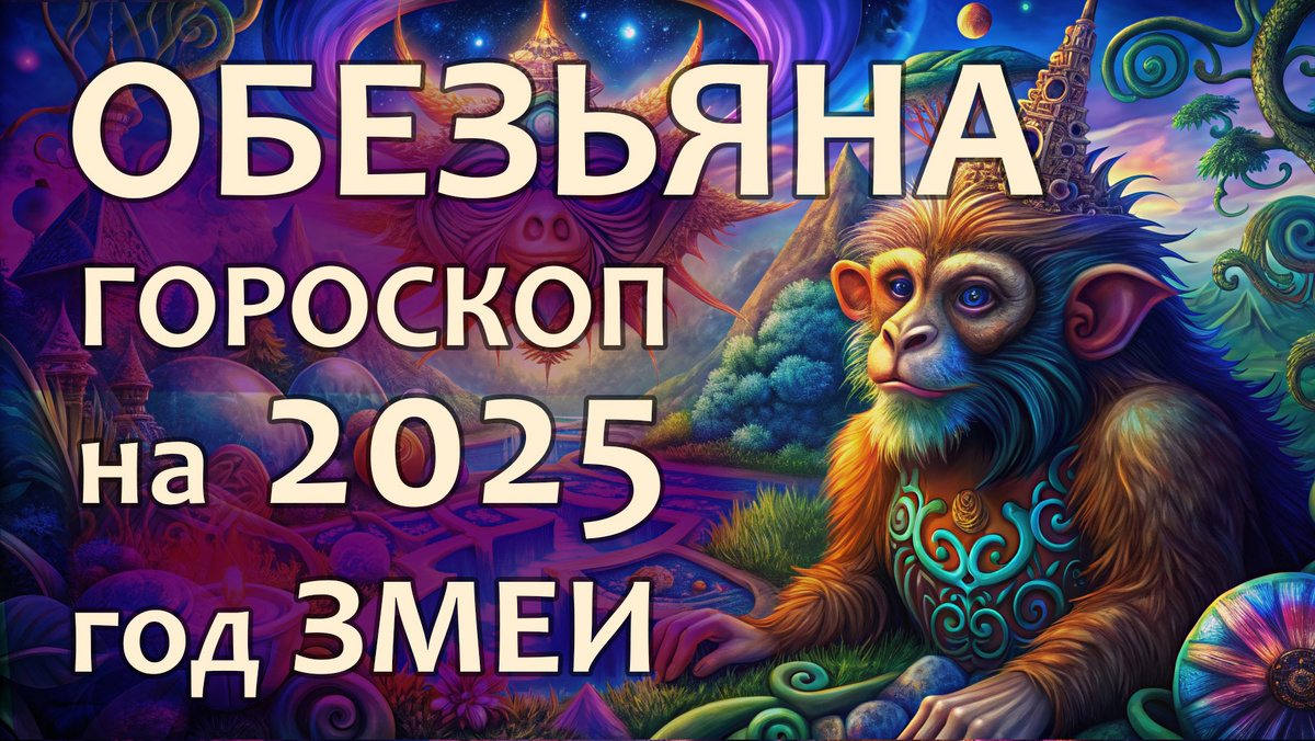 Обезьяна гороскоп на год Змеи 2025