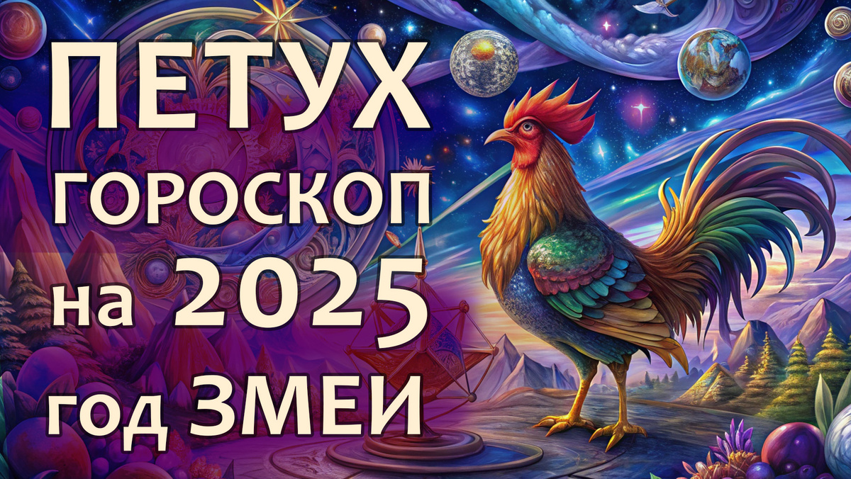Петух гороскоп на год Змеи 2025
