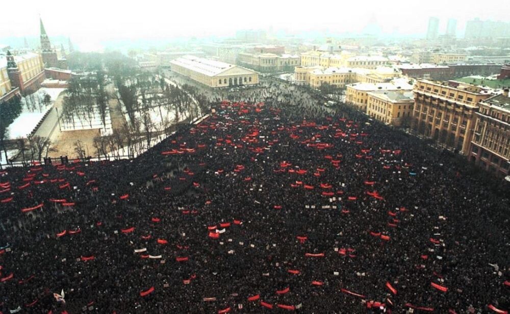 Митинг за сохранение СССР, 1991 год. 750 000 человек
