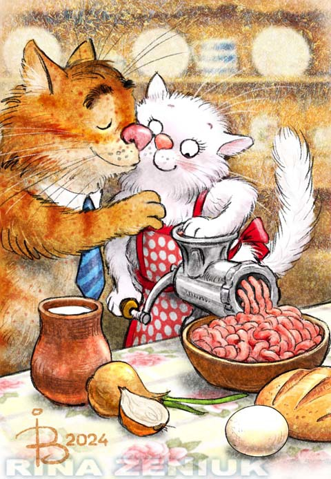 очаровательные коты Рины Зенюк