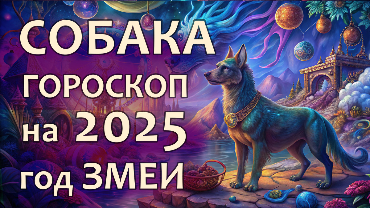 Собака гороскоп на год Змеи 2025