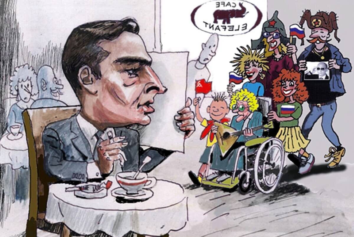 Штирлиц был застигнут врасплох, он еще никогда не был так близко к провалу. Рис. В. Мочалов