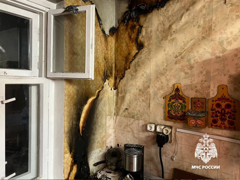    Кухня загорелась из-за тостера в ПетрозаводскеМЧС Карелии