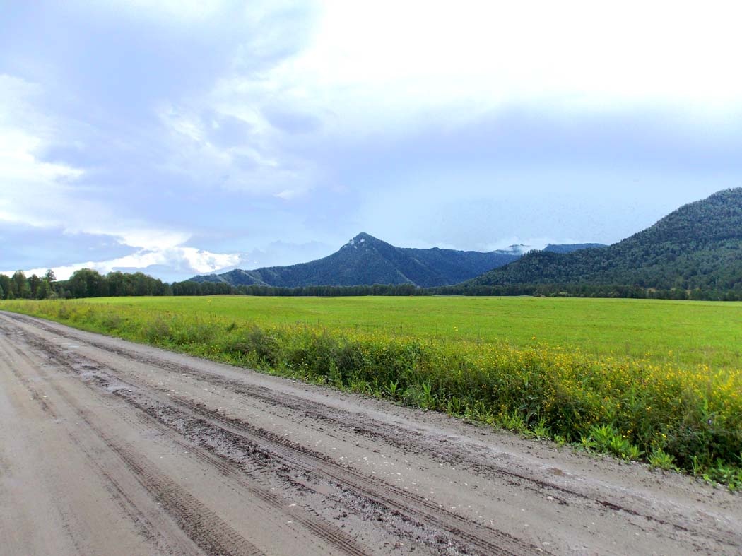 Дорога на Мульту со стороны Верх-Уймона