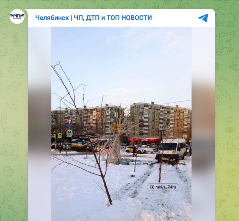    Фото: телеграм-канал "Челябинск | ЧП, ДТП и ТОП НОВОСТИ".