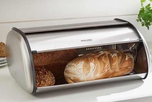 Стальная хлебница. Фото с сайта brylanehome.com