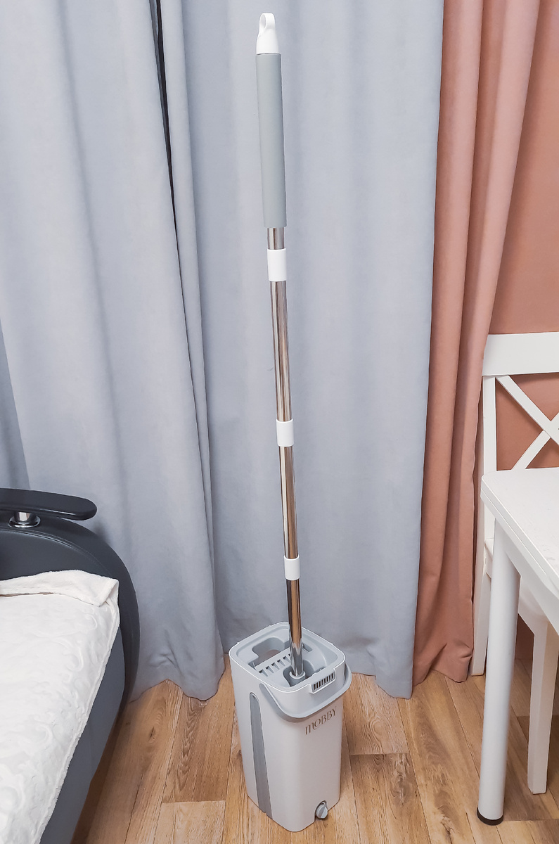 Швабра с ведром и 5 "тряпочек"