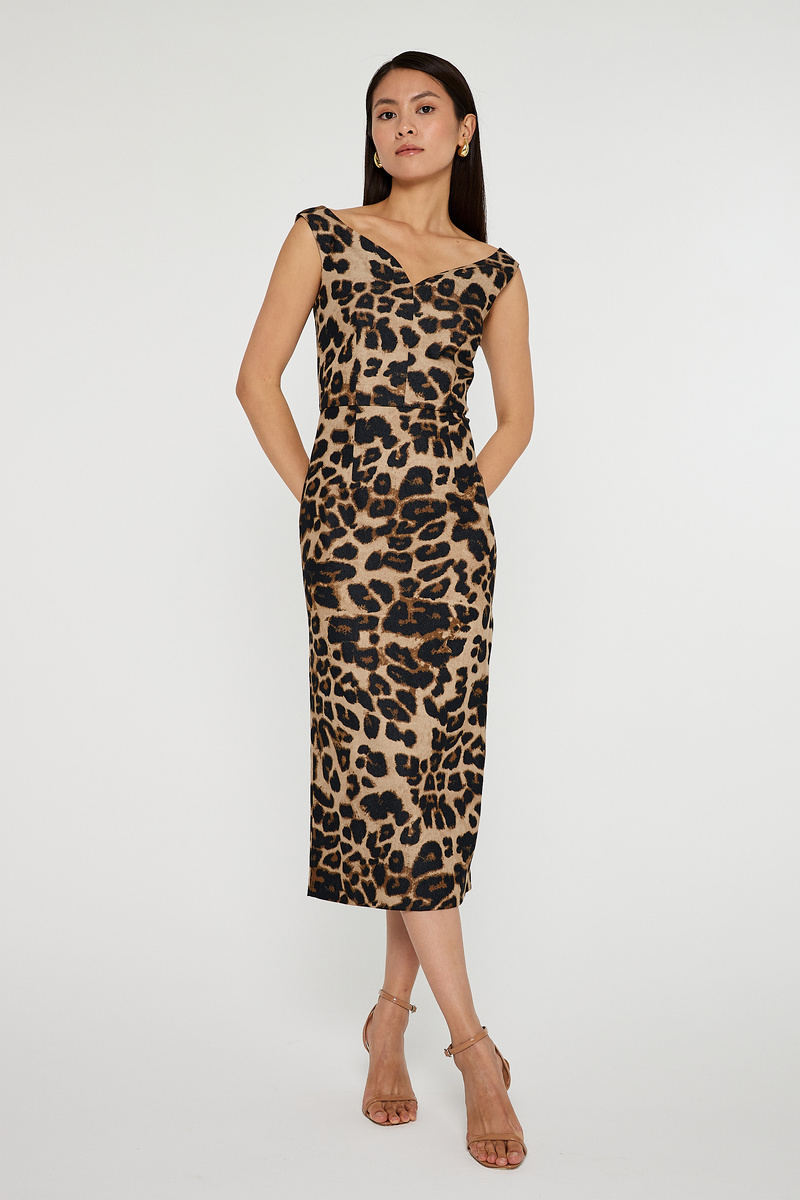 Леопардовое платье