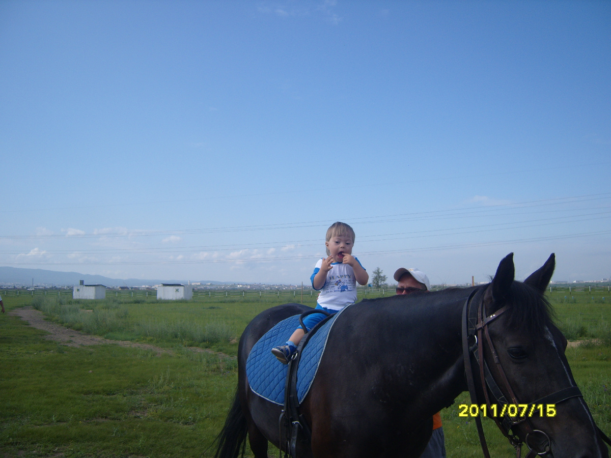 Сава на иппотерапии