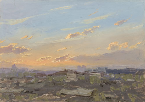 Утро в Карпинске. Художник А. Ф. Бурак, 1952 год (Галерея Леонида Шишкина)