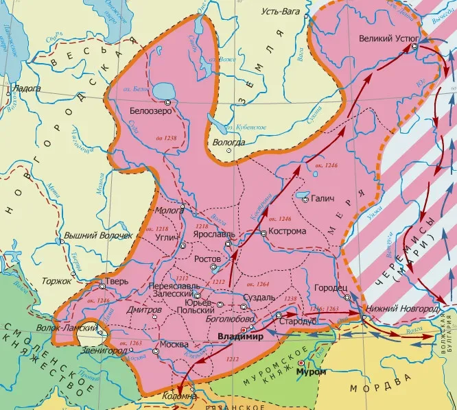 карта княжества