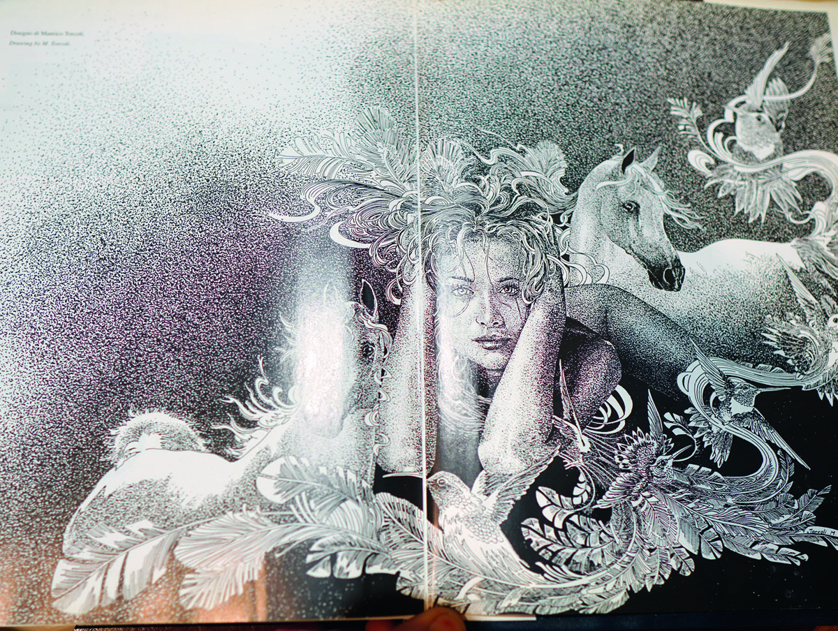     Гравировка на ружьях напоминает картины. Фото автора.