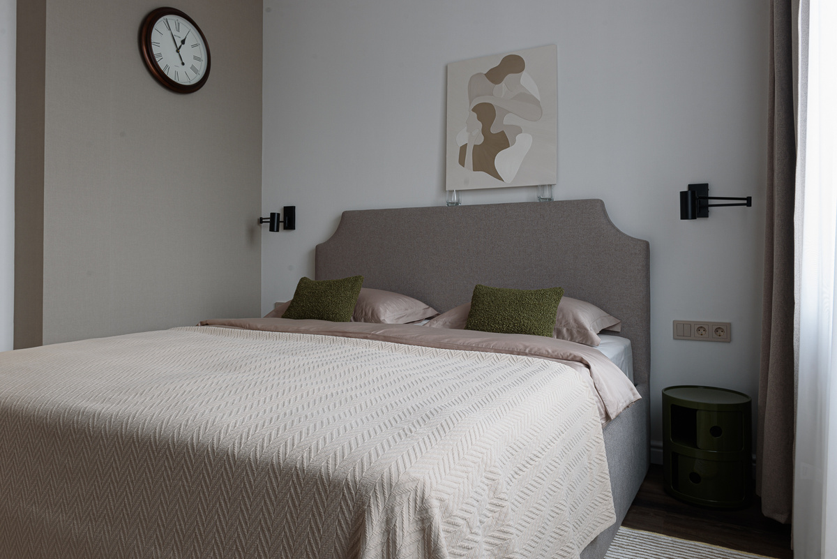 Фото ремонта спальни от компании Стройка Века