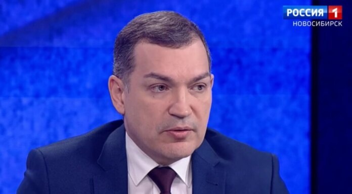    Максим Кудрявцев. Кадр из прямого эфира телеканала "Вести Новосибирск"