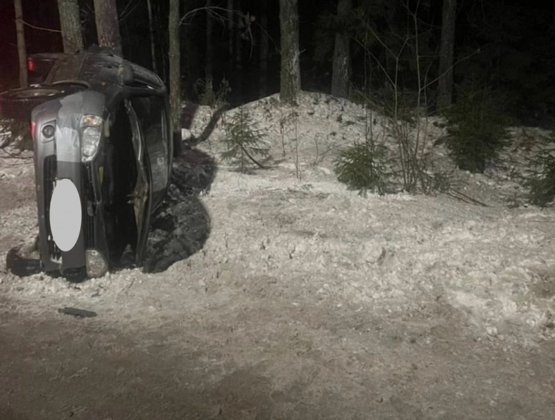    Пьяный водитель перевернулся в ПетрозаводскеГАИ Петрозаводска