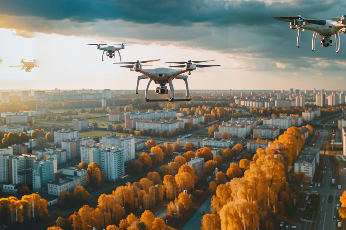 В социальных сетях появилась информация о том, что в Нижнем Новгороде якобы упал беспилотник.  Фото: Изображение сгенерировано нейросетью Kandinsky 3.1