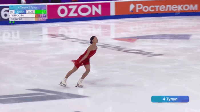 Слайд + моухок + крюк + 3Lo (GOE +3.0)