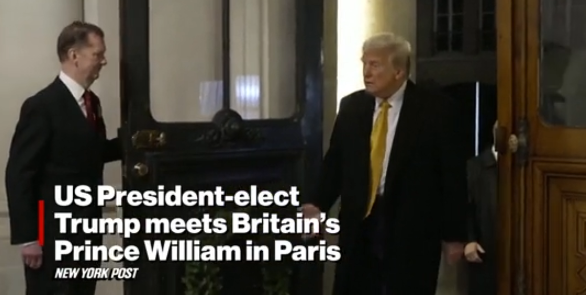 Трамп встретился с принцем Уильямом. Что ждет Гарри?