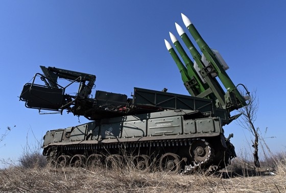    ЗРК «Бук» во время боевой работы