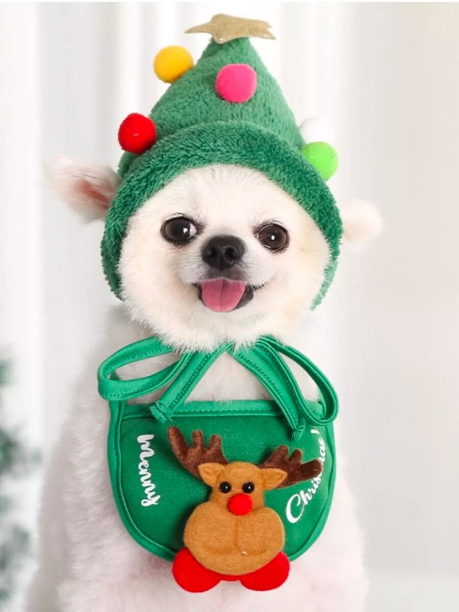 Шапка новогодняя для животных собак и кошек. 176224838