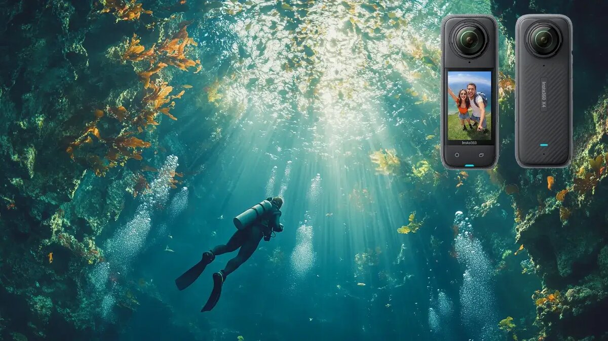 Подводные чудеса с Insta360 X4: Погружаемся в свой мир мечты!