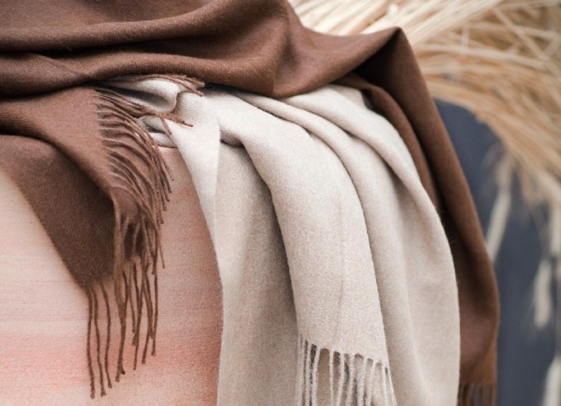 Пледы из 100% натуральной шерсти baby alpaca