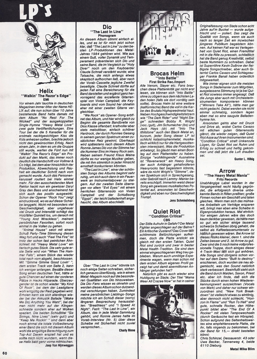 Страница журнала Metal Hammer