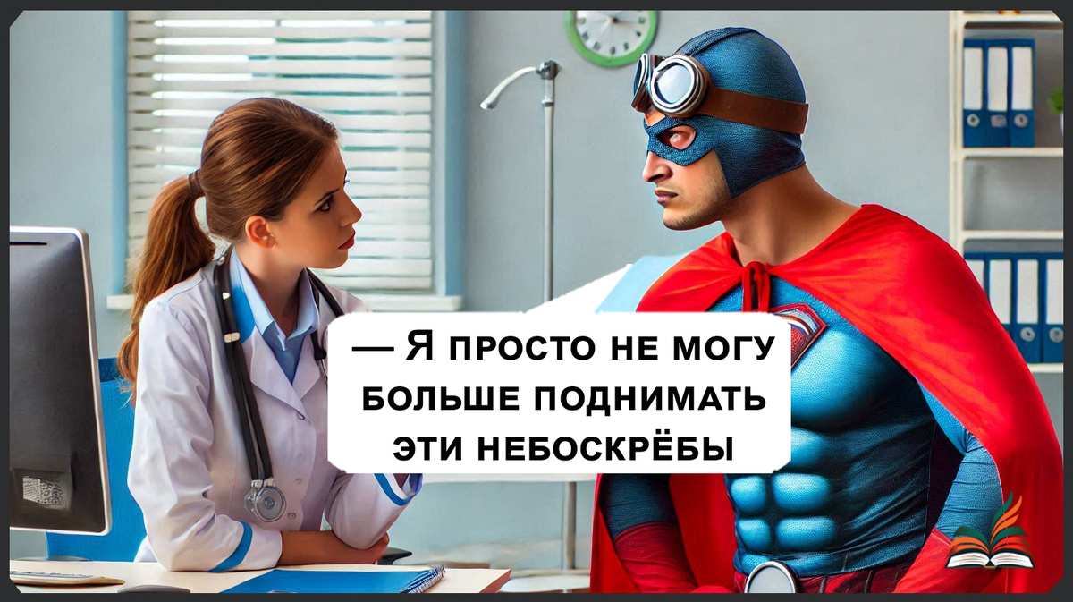 Центр реабилитации выгоревших супергероев - Рассказ