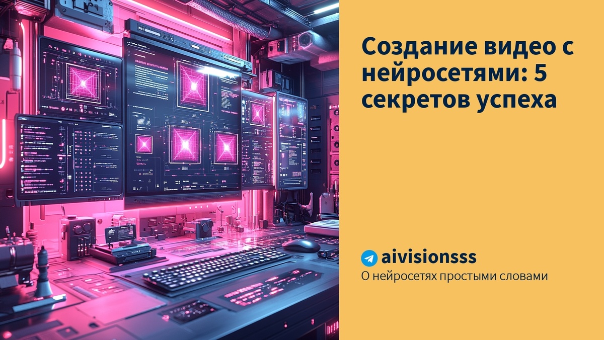    Создание видео с нейросетями: 5 секретов успеха aivisions